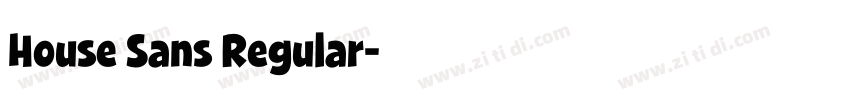 House Sans Regular字体转换